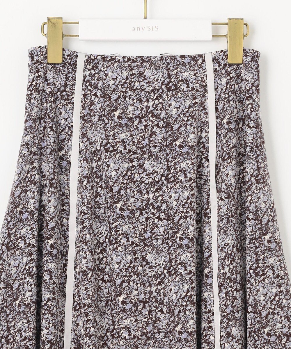 ANY SIS 【洗える】ラインポイントフラワー スカート 