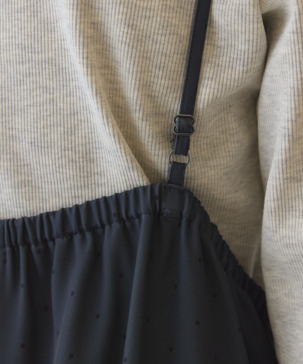 AMERICAN HOLIC サイドシャーリングVネックドットキャミワンピース 