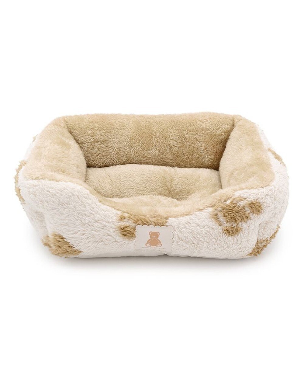 PET PARADISE ペットパラダイス くまちゃん織り 遠赤外線  四角 カドラー  Ｓ 