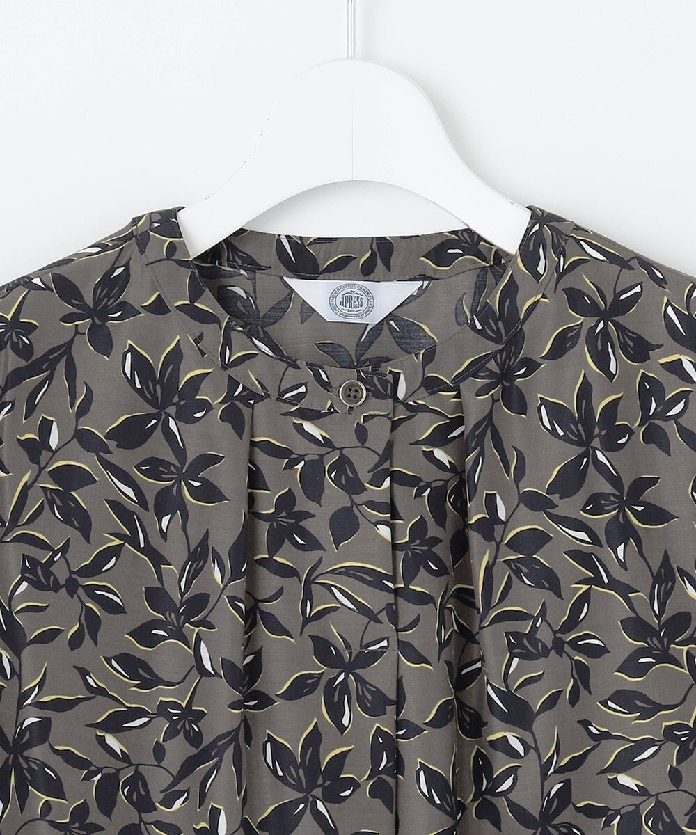 J.PRESS LADIES L 【洗える】ボタニカルプリント ブラウス 