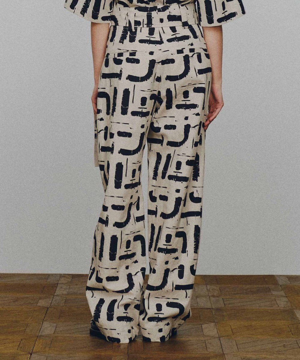 洗える Lee Izumidaさんコラボ商品 モンタージュリネンプリント パンツ Joseph Studio ファッション通販 公式通販 オンワード クローゼット