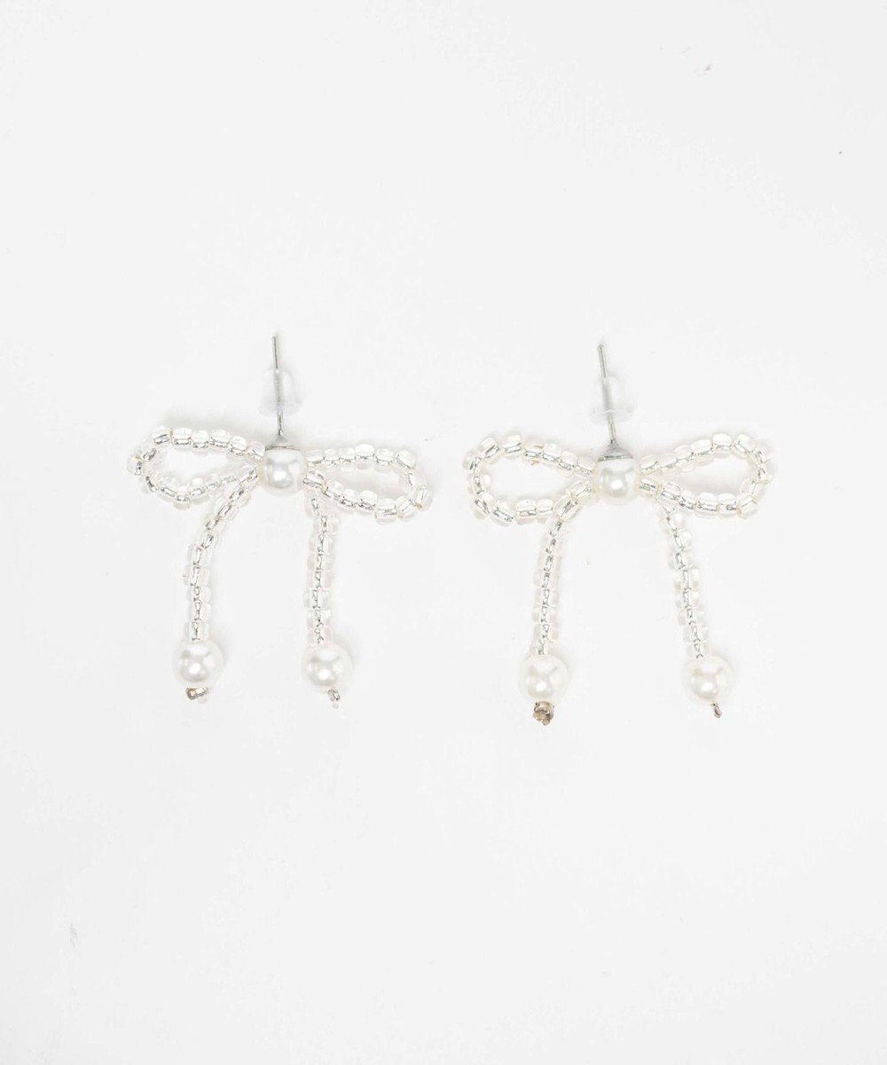 WEGO Lビーズリボンピアス 