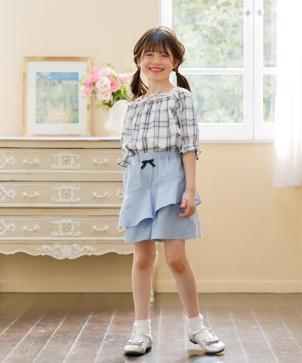 組曲 KIDS 【110-140㎝】プランタンチェック ブラウス 
