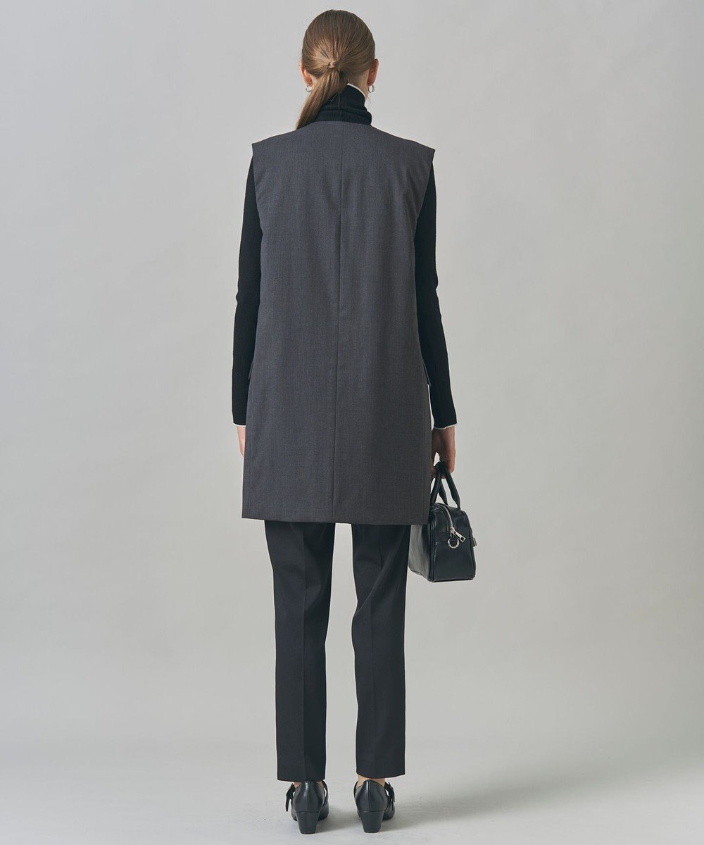 ICB 【洗える・リバーシブル着用可】T/Wツイルキルト リバーシブル パディング ジレ 