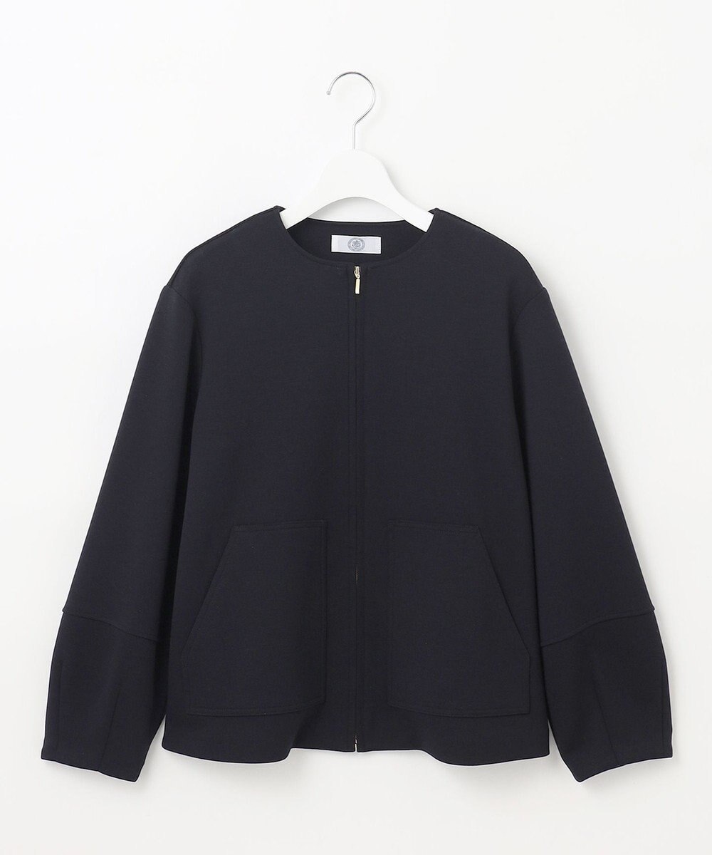 J.PRESS LADIES 【洗える】ダンボールジャージー ブルゾン 