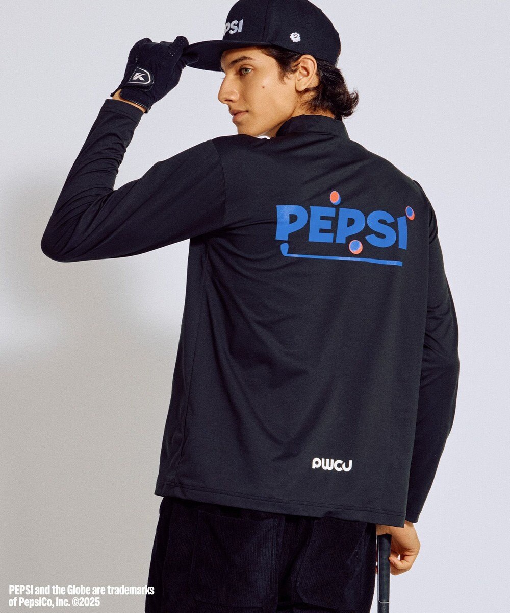 PW CIRCULUS 〈Pepsiコラボ〉【UNISEX】Pepsi GOLF Graphic モックネック ロングT 