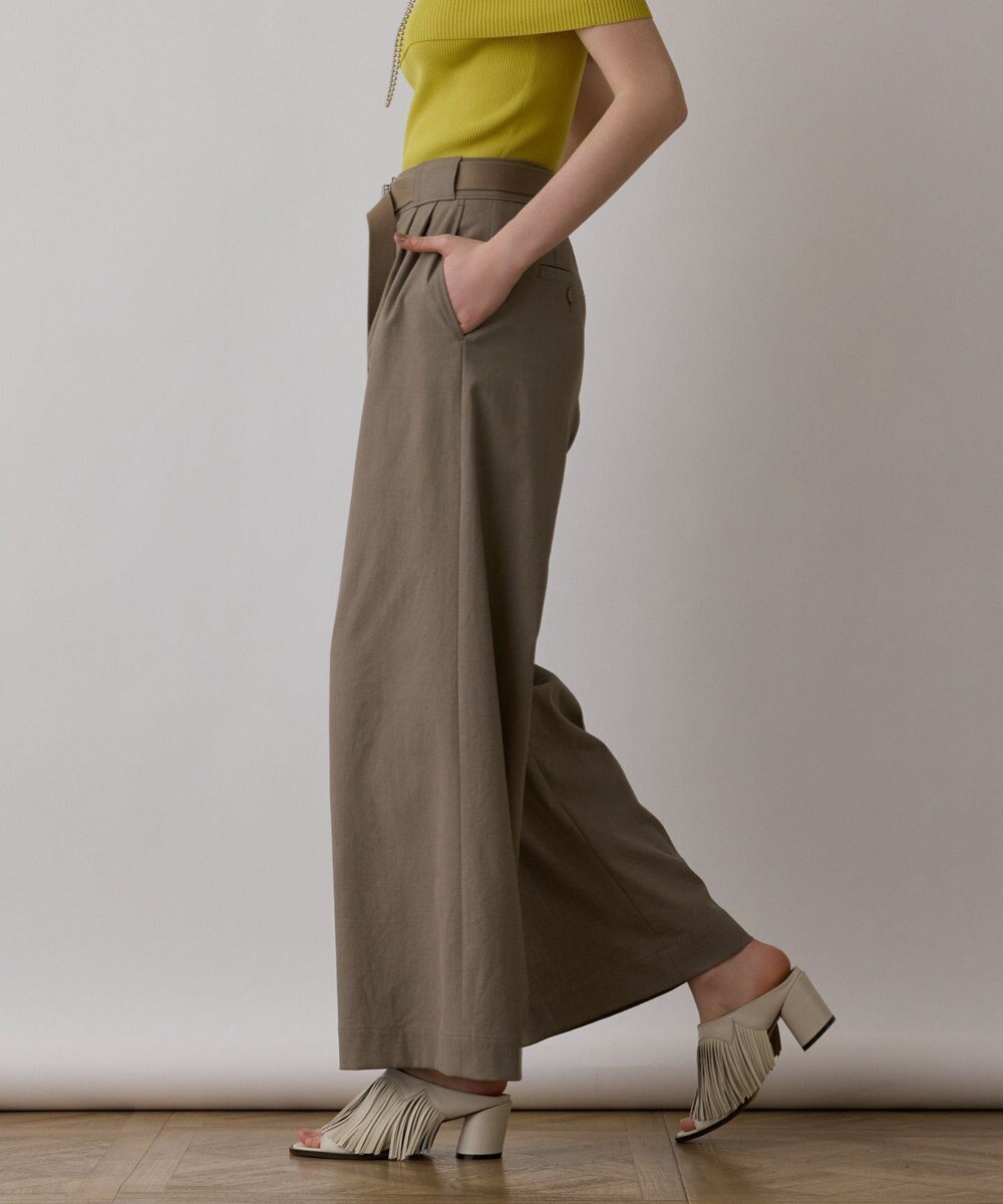 GRACE CONTINENTAL ストレッチワイドパンツ 