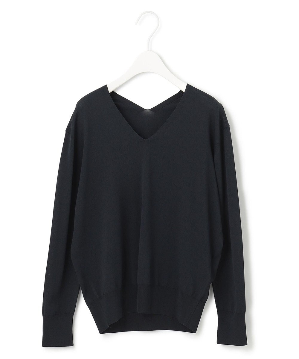 ICB 【WEB限定カラーあり・洗える】シンセティックハイゲージ Vネックプルオーバー 