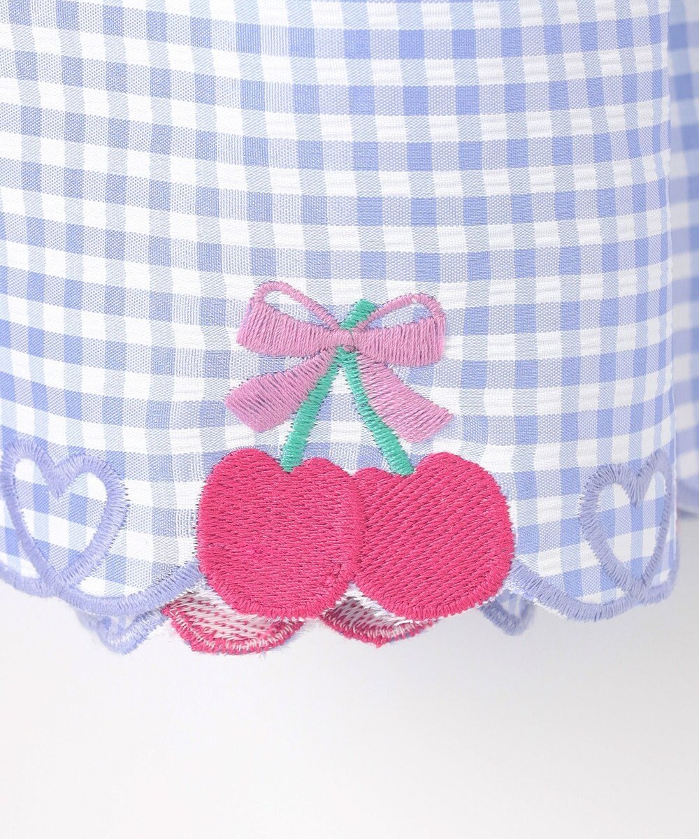 ANY KIDS ギンガム ドッキングワンピース 