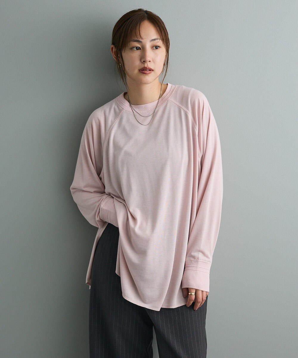 CRAFT STANDARD BOUTIQUE リブ切替ラグランチュニック 