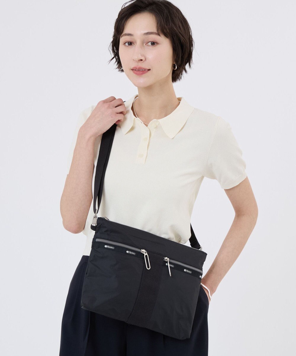 LeSportsac POUCH CROSSBODY/ブラックC 