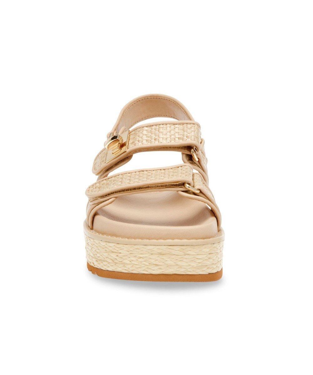 STEVE MADDEN BIGMONA ダブルベルトラフィアサンダル 
