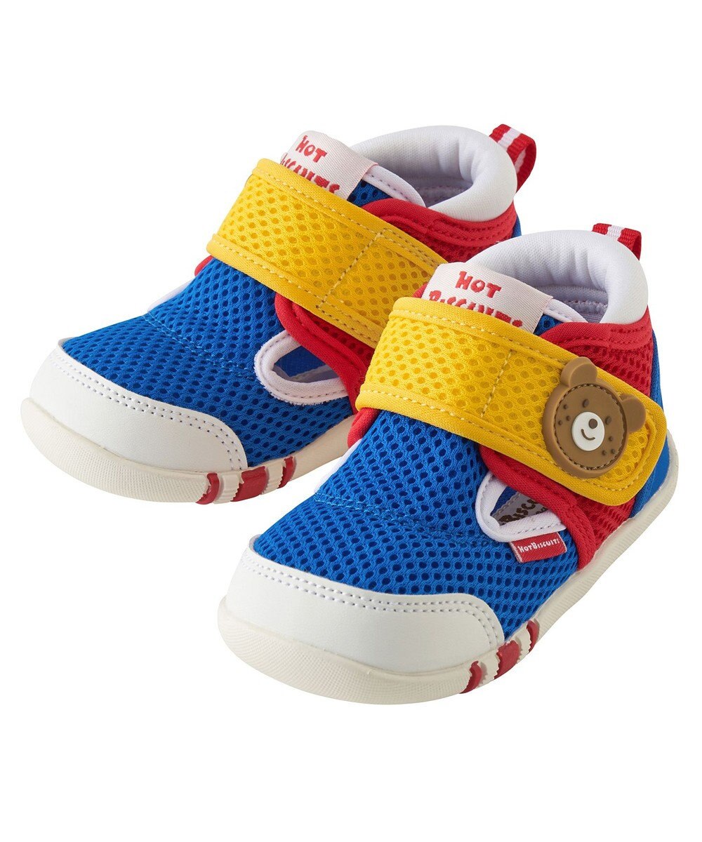 MIKI HOUSE HOT BISCUITS 【12-13cm】ダブルラッセル サマーファーストベビーシューズ 