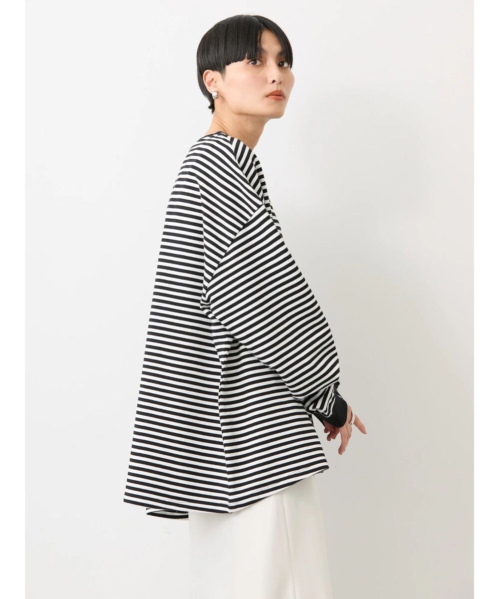 AMERICAN HOLIC 刺繍ロゴミニ裏毛ボートネックチュニック 