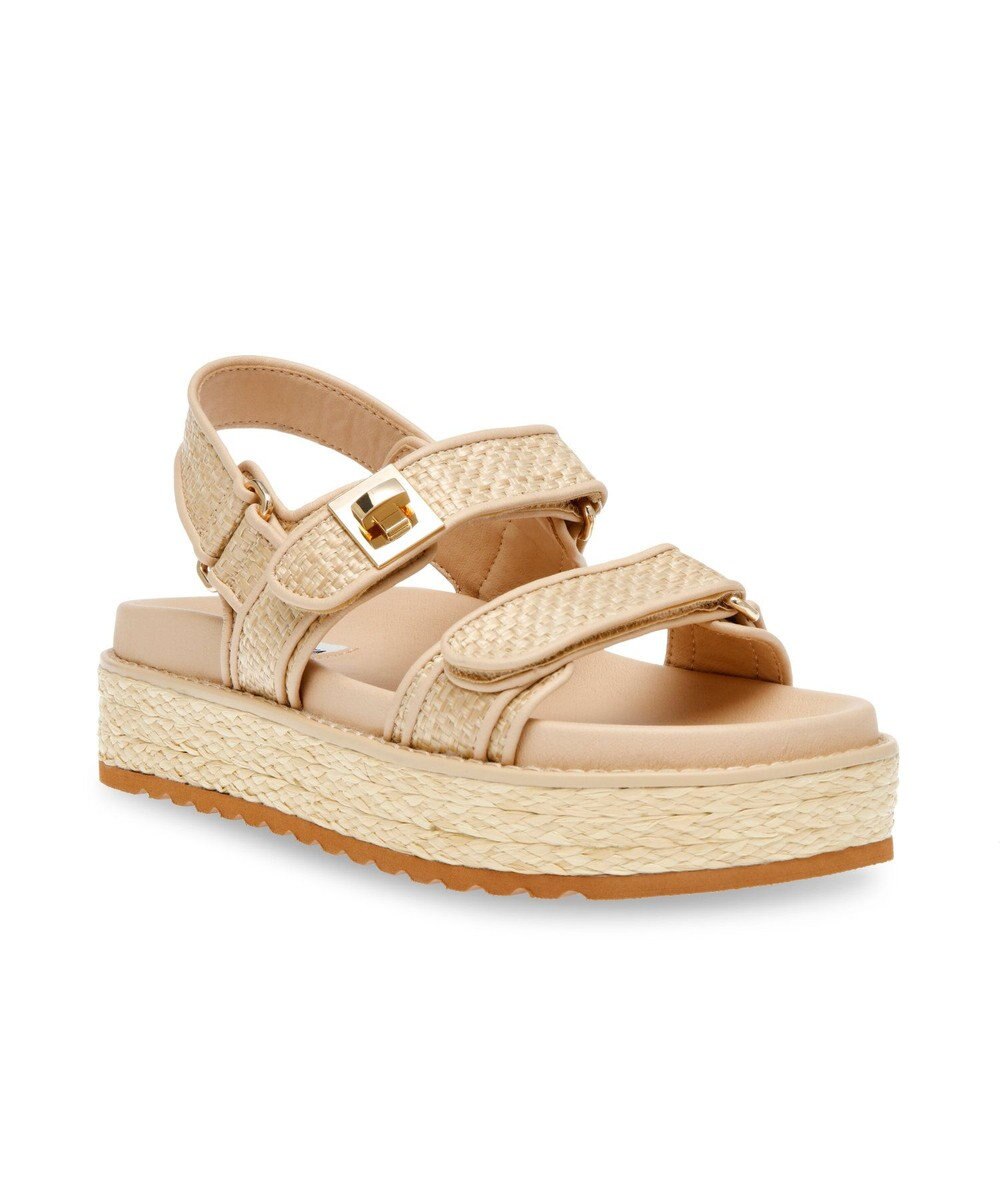 STEVE MADDEN BIGMONA ダブルベルトラフィアサンダル 