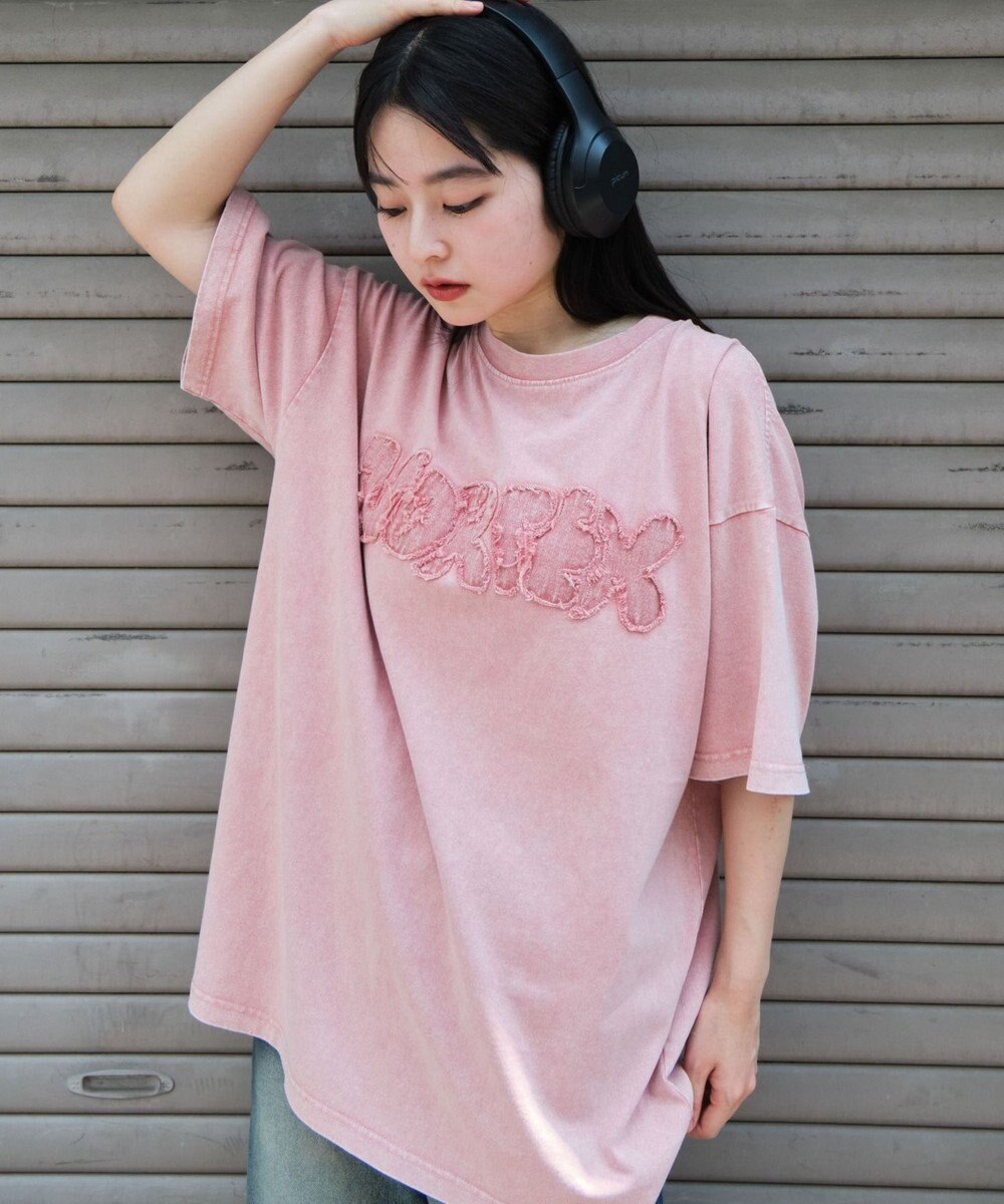 WEGO 【ユニセックス着用ITEM】スノーウォッシュダメージアップリケT（SS） 