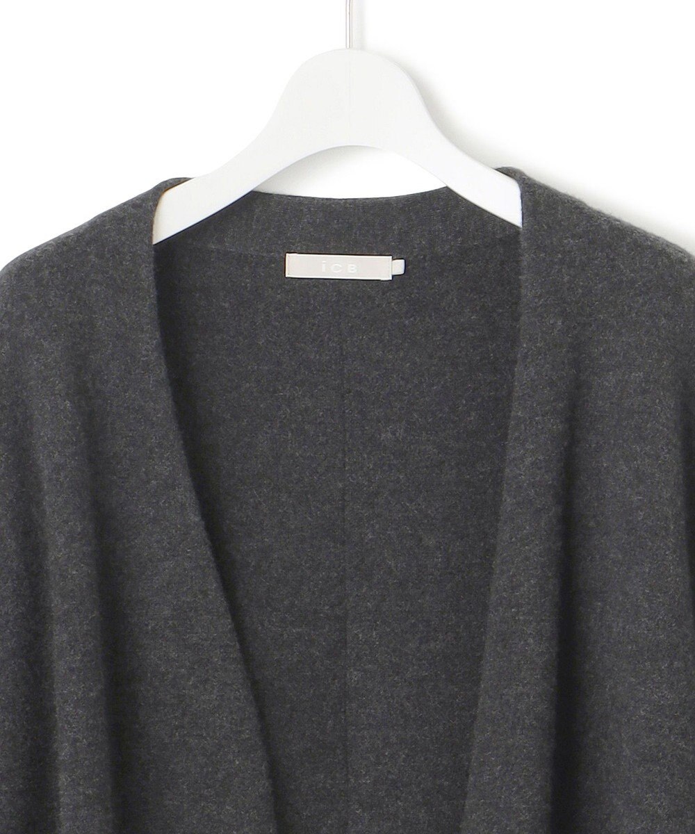 ICB L ミルドウール ロングカーディガン 