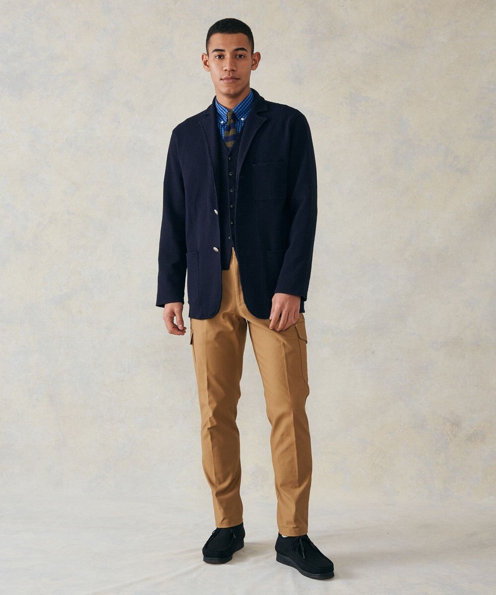 J.PRESS MEN ポプリンストライプシャツ/B.D 