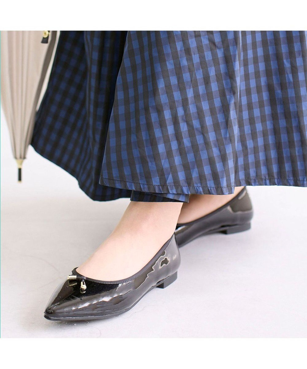 MODE ET JACOMO <carino>【レイン対応】中敷きデザインバレエシューズ 