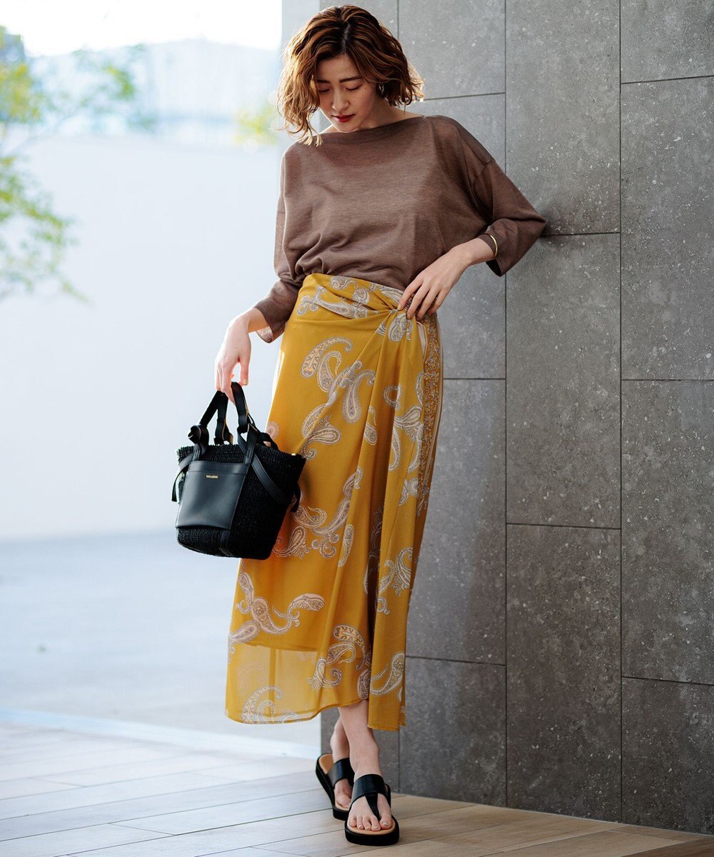 23区 L 【新色追加】シャイニーシアー ニット 