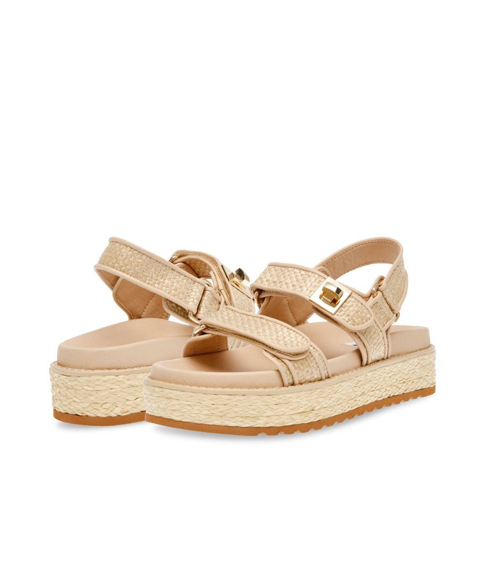 STEVE MADDEN BIGMONA ダブルベルトラフィアサンダル 