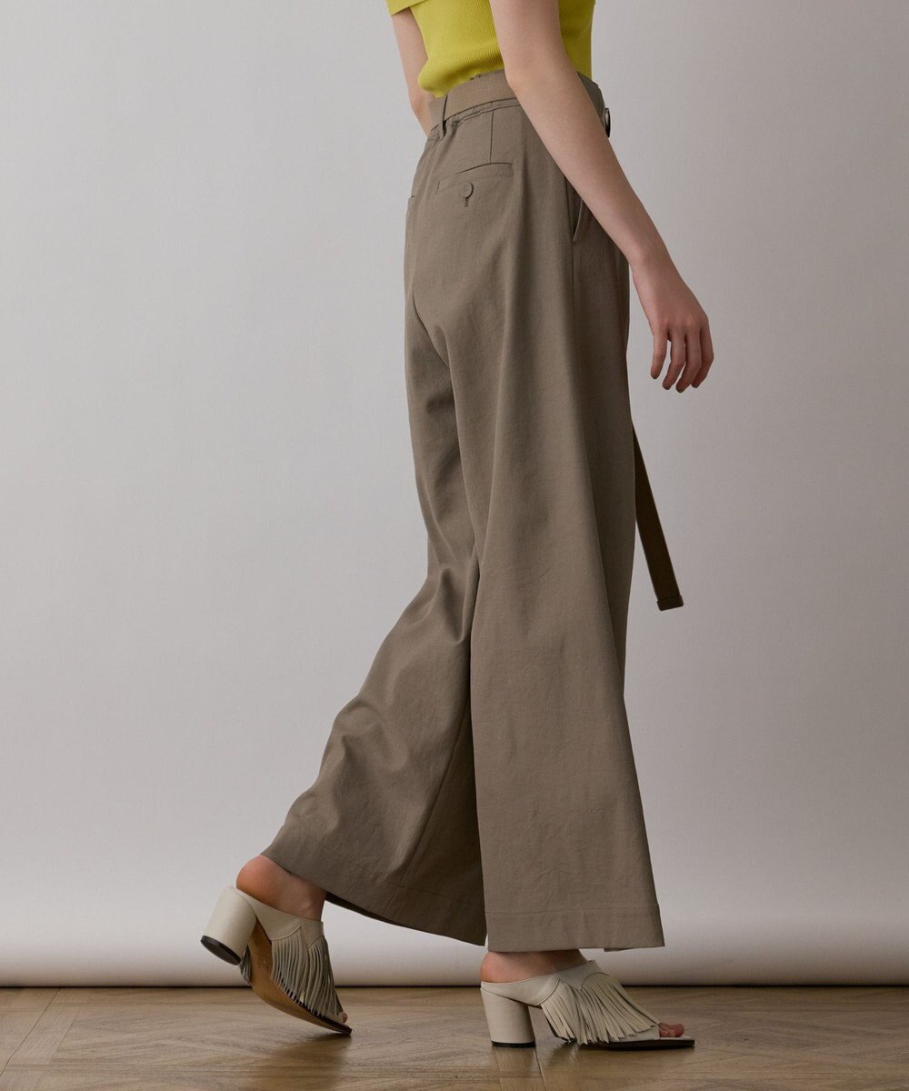 GRACE CONTINENTAL ストレッチワイドパンツ 