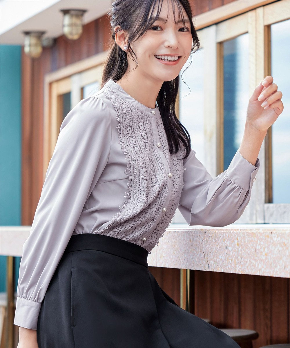 Tiaclasse L レースブラウス 