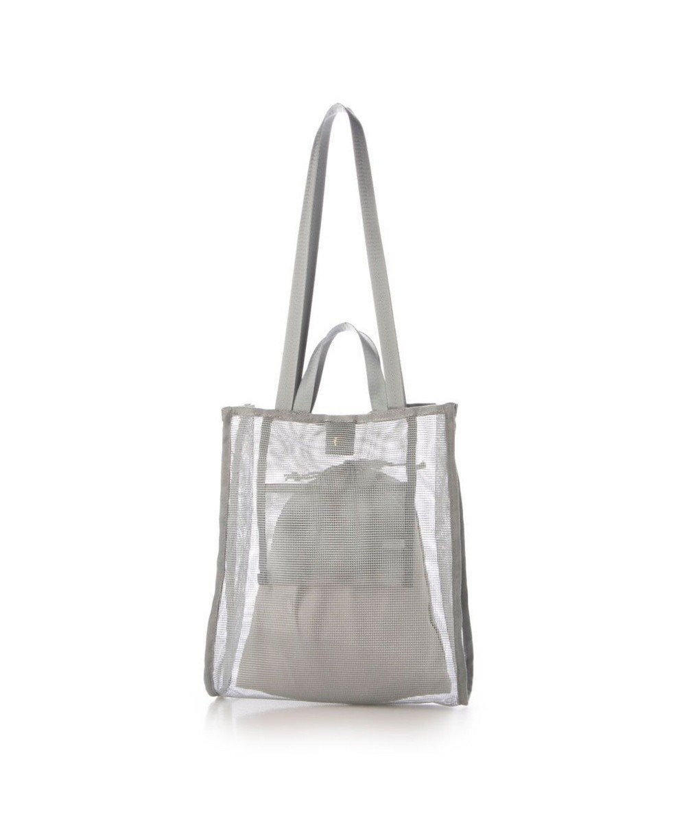 UNBILLION カシュカシュ cachecache / オーバープリントメッシュ2ハンドルトート 