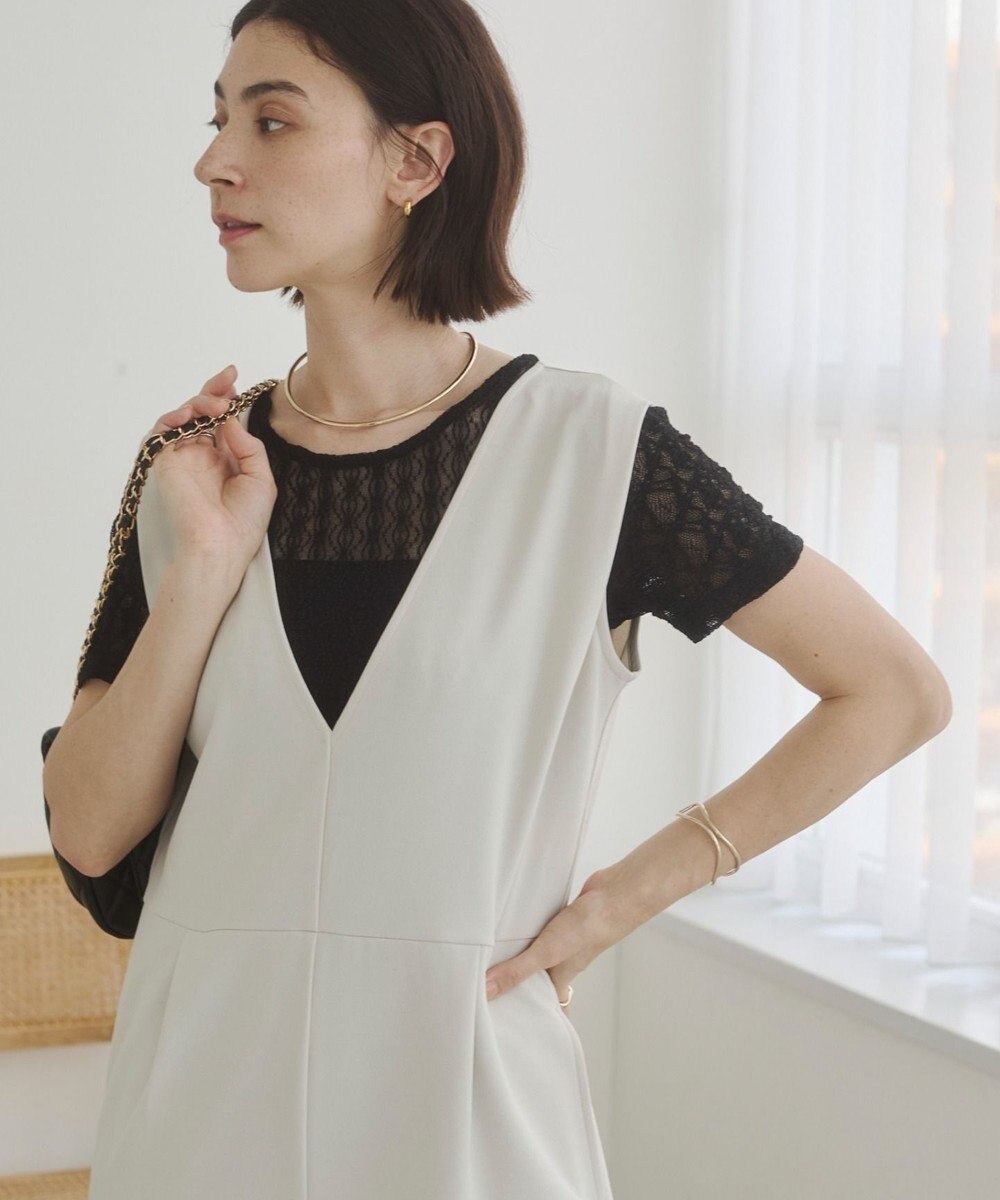 WEGO 【ANGIE VINTAGE】Vネックオールインワン 