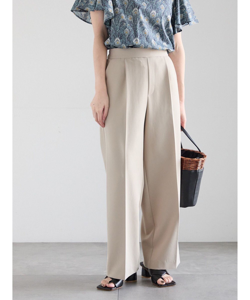 Te chichi 【雑誌掲載アイテム】ダブルクロスイージーワイドパンツ 