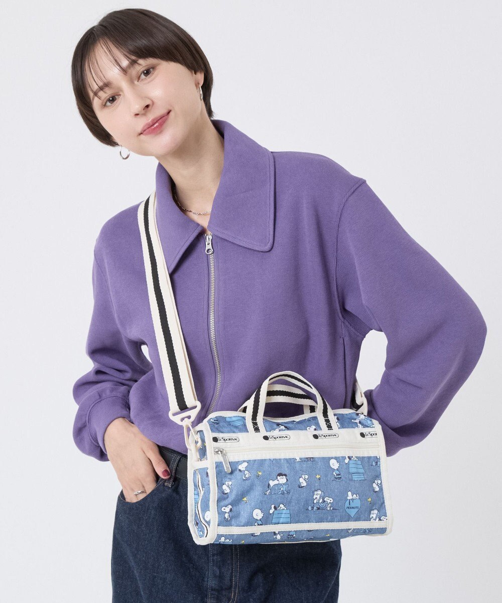 LeSportsac MINI DUFFEL CROSSBODY/ピーナッツハッピーパルズ 