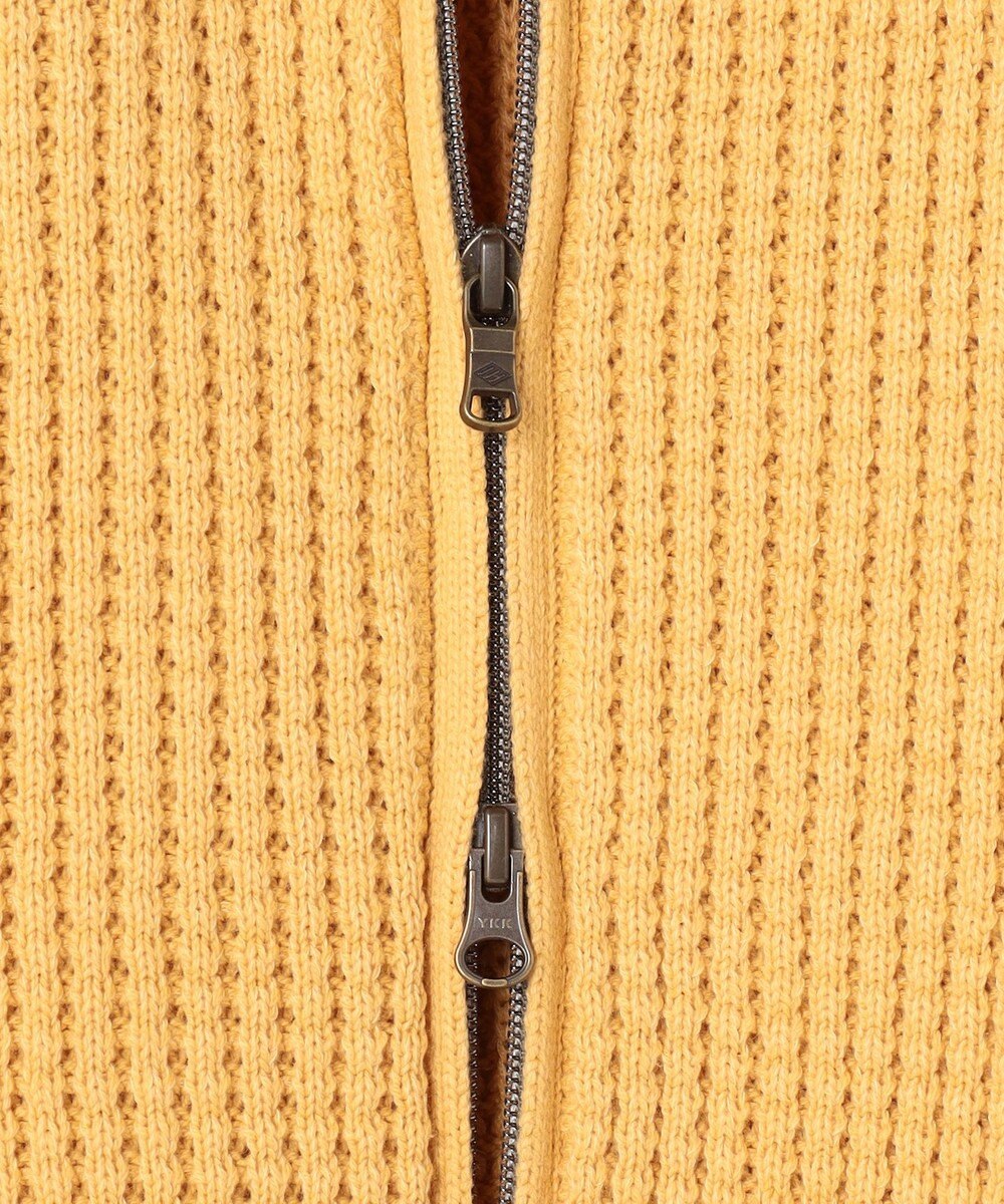 JOSEPH ABBOUD 【キングサイズ・3シーズン活躍する綿ブレンド】コットンアクリルバルキー ジップニット ブルゾン 