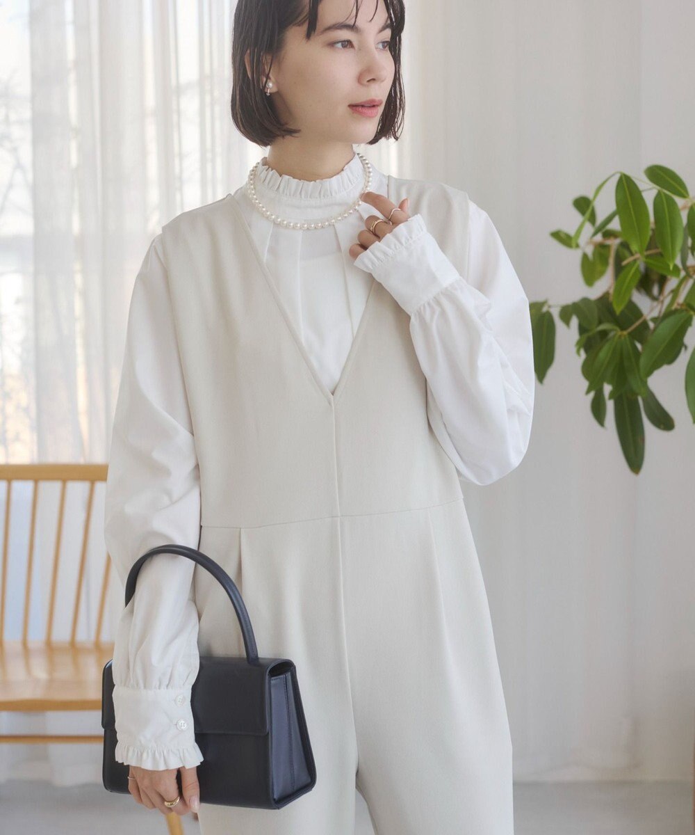 WEGO 【ANGIE VINTAGE】Vネックオールインワン 