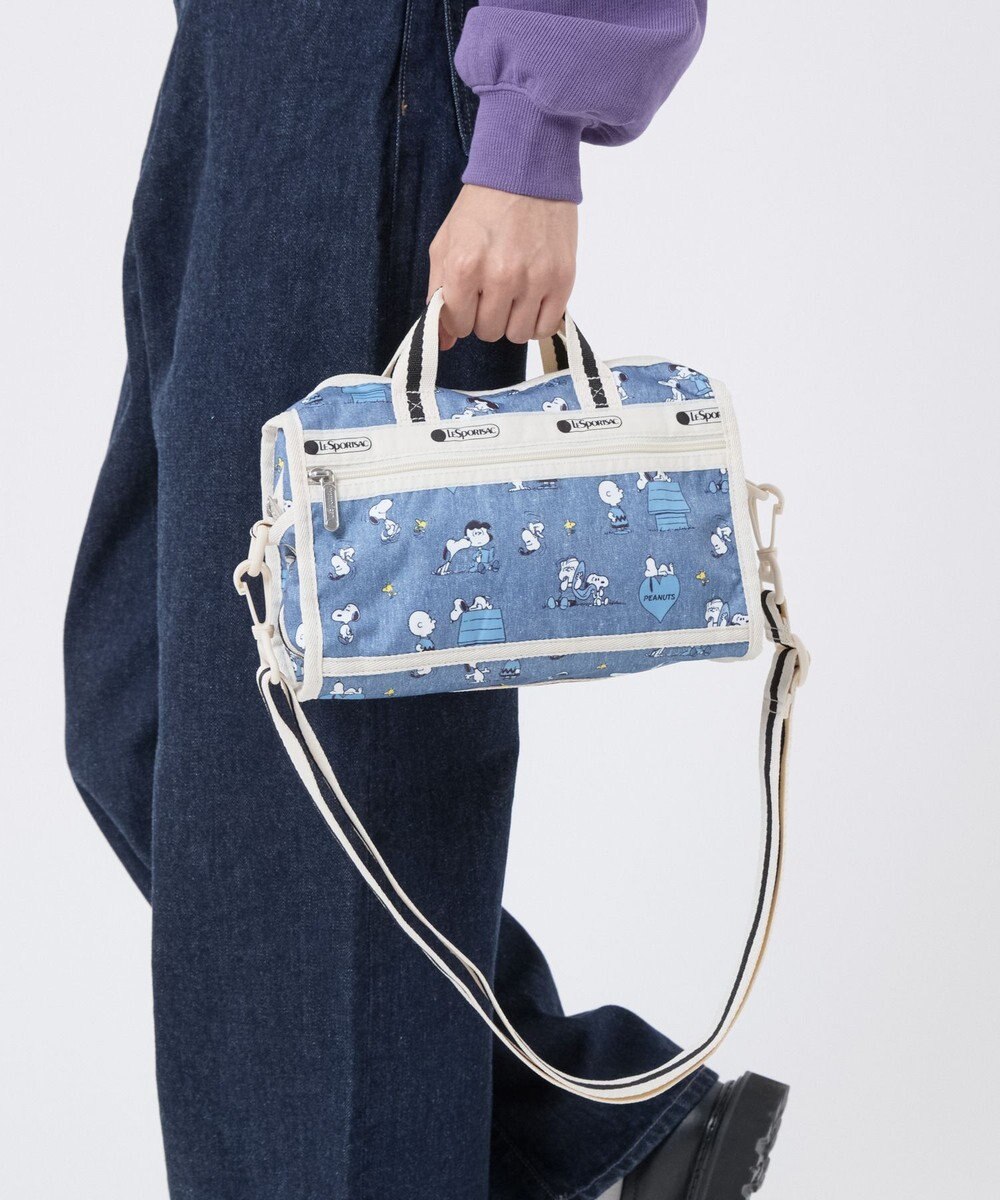 LeSportsac MINI DUFFEL CROSSBODY/ピーナッツハッピーパルズ 