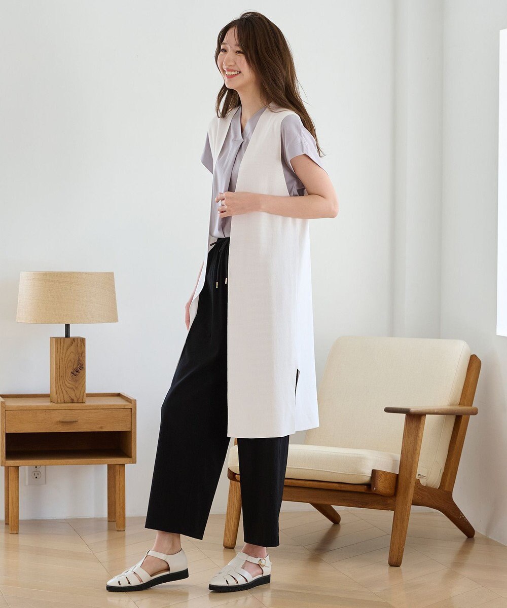 ANY L 【洗濯機可/接触冷感】クールタッチニットジレ 