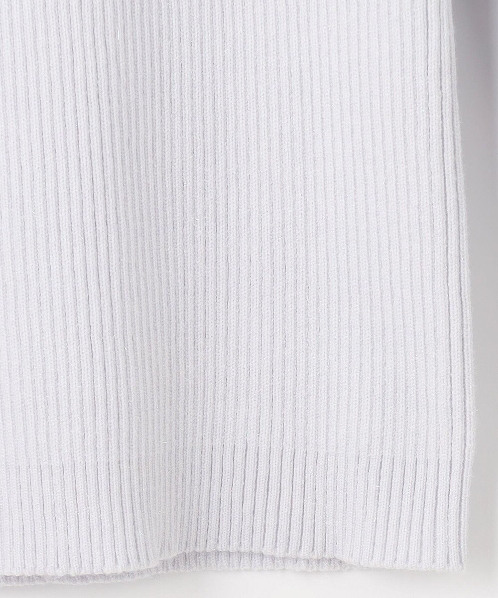 Feroux 【洗える】パフスリーブラメ ニット 