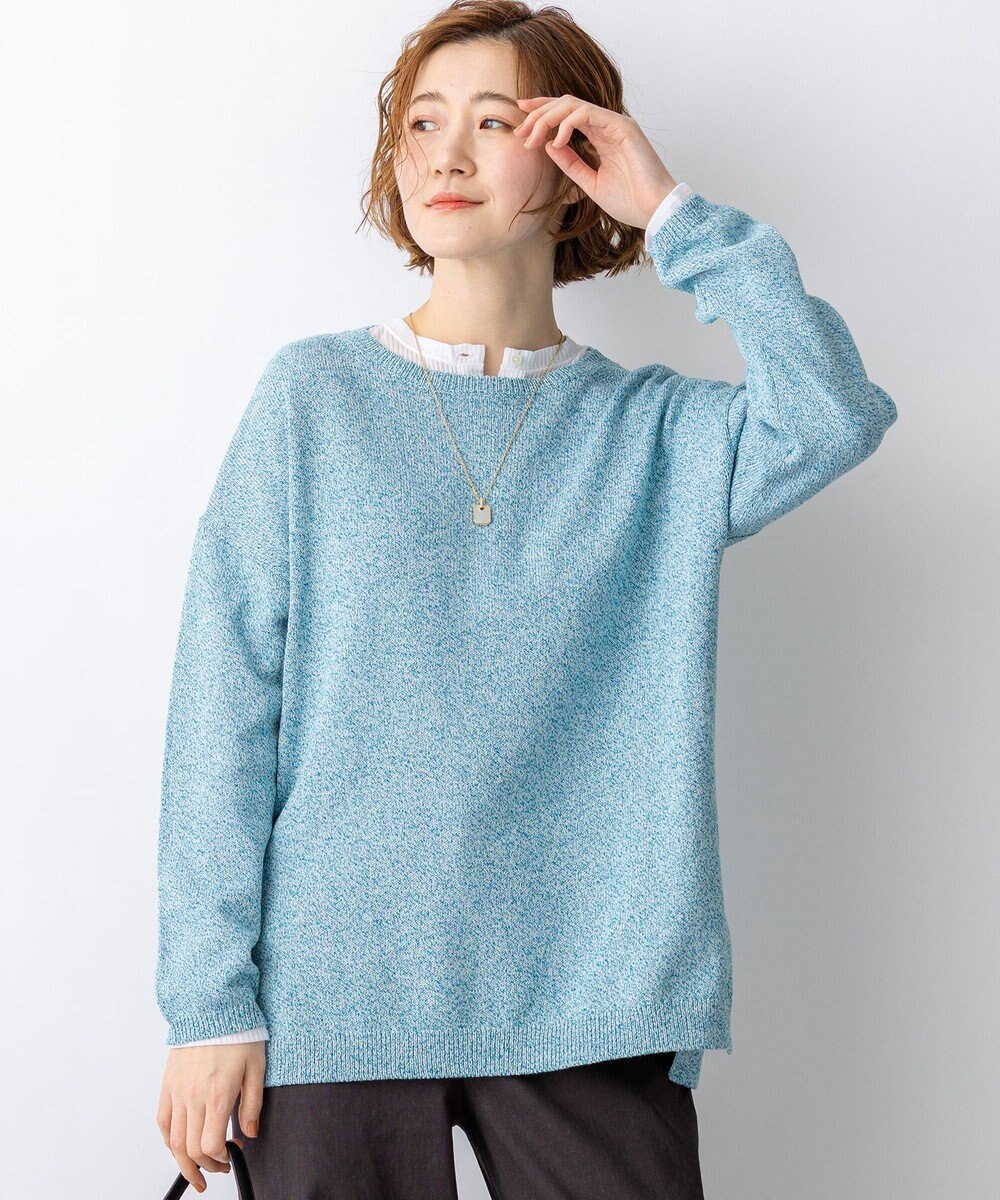 23区 L 【先行予約】コットンギマムリネ チュニック ニット 