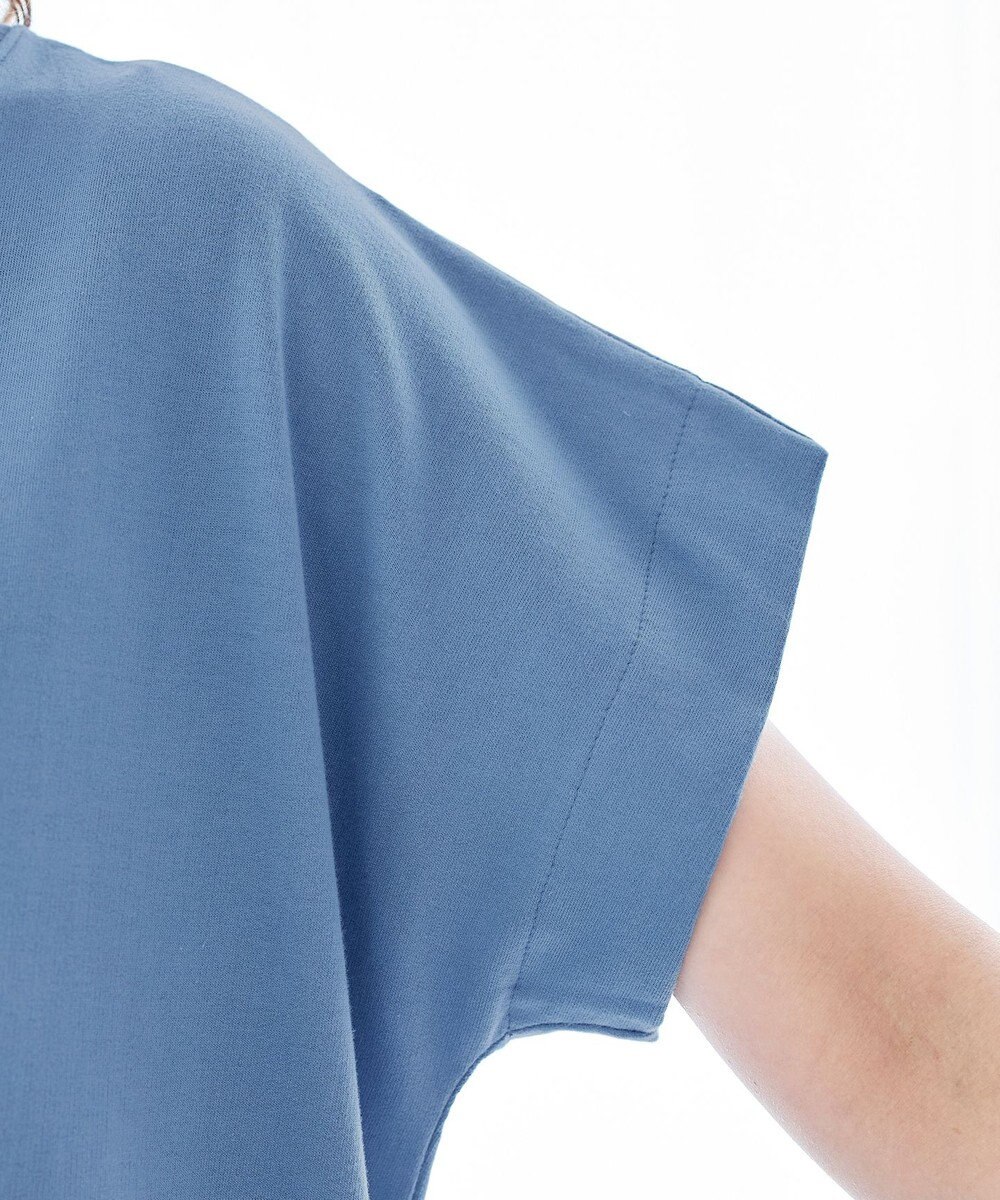 Tiaclasse 【洗える】裏毛プリーツコンビワンピース 