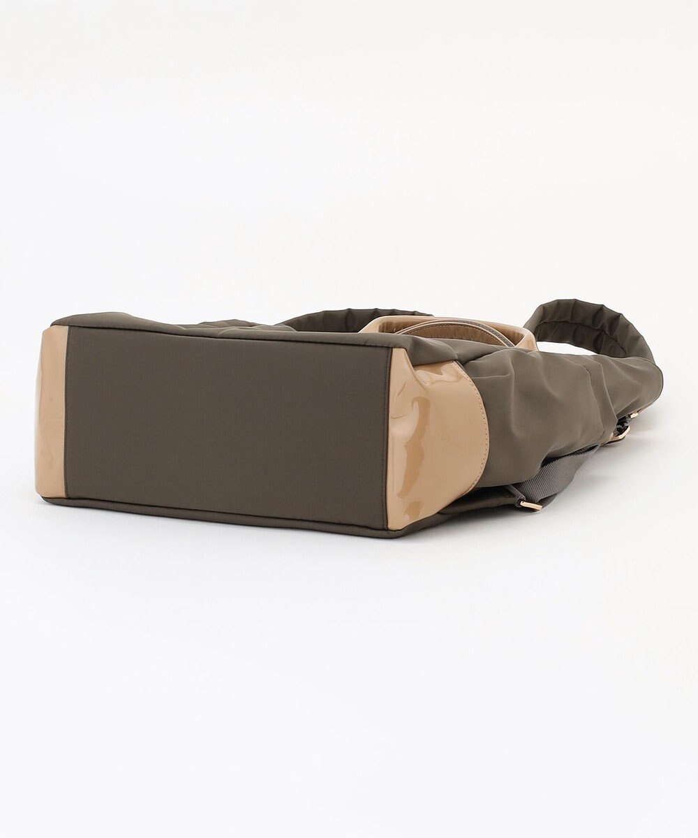 LA BAGAGERIE ツイルナイロン×エナメル リュックサック 