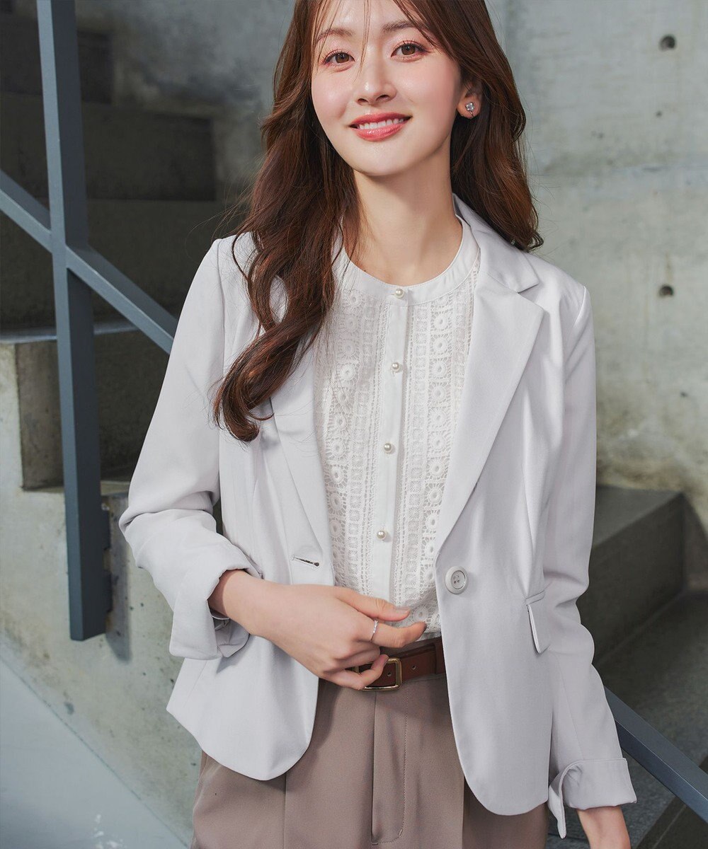 Tiaclasse L 【新色追加】レースブラウス 