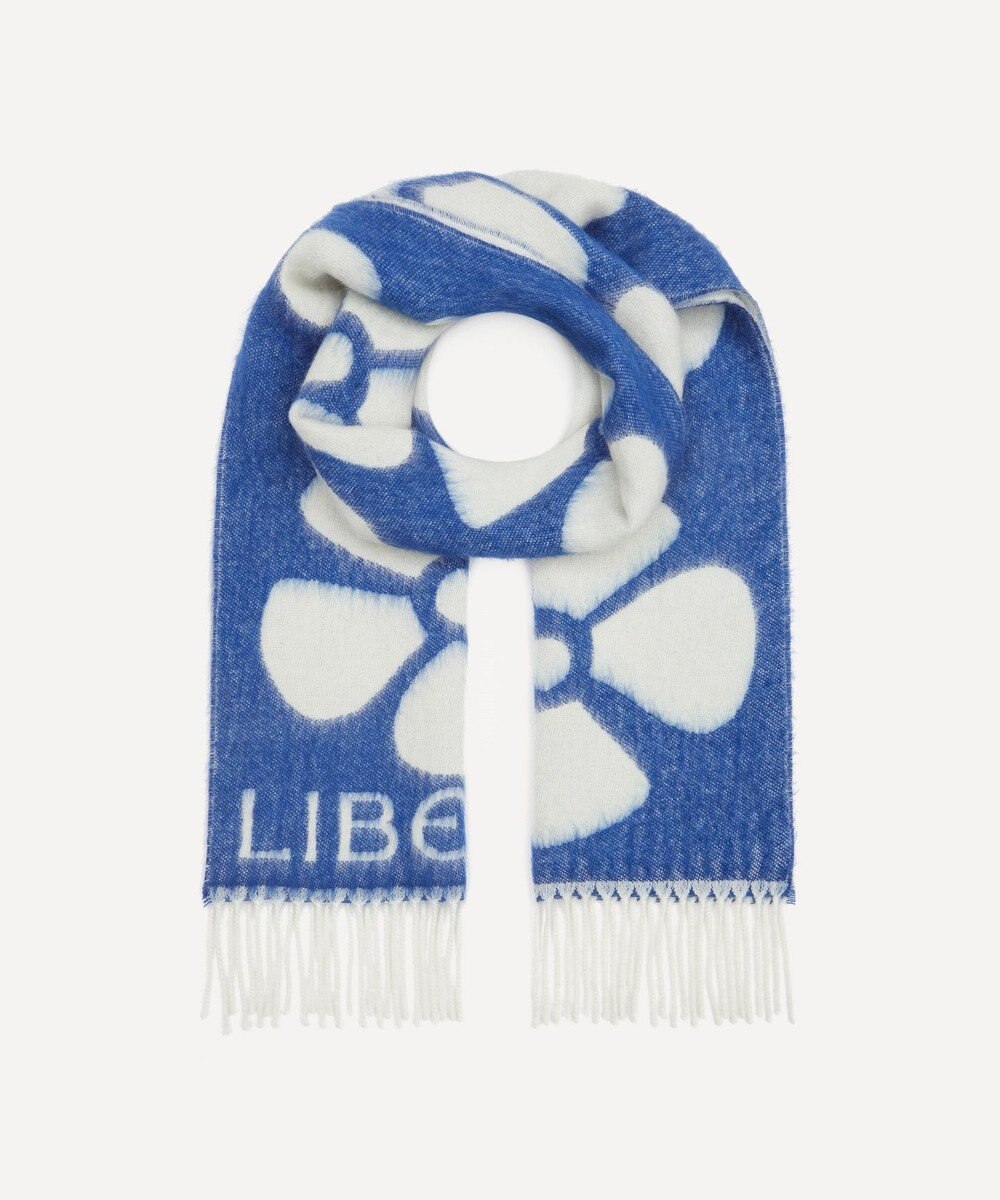 LIBERTY. アイアンシ 35x190 ウールモヘア スカーフ 