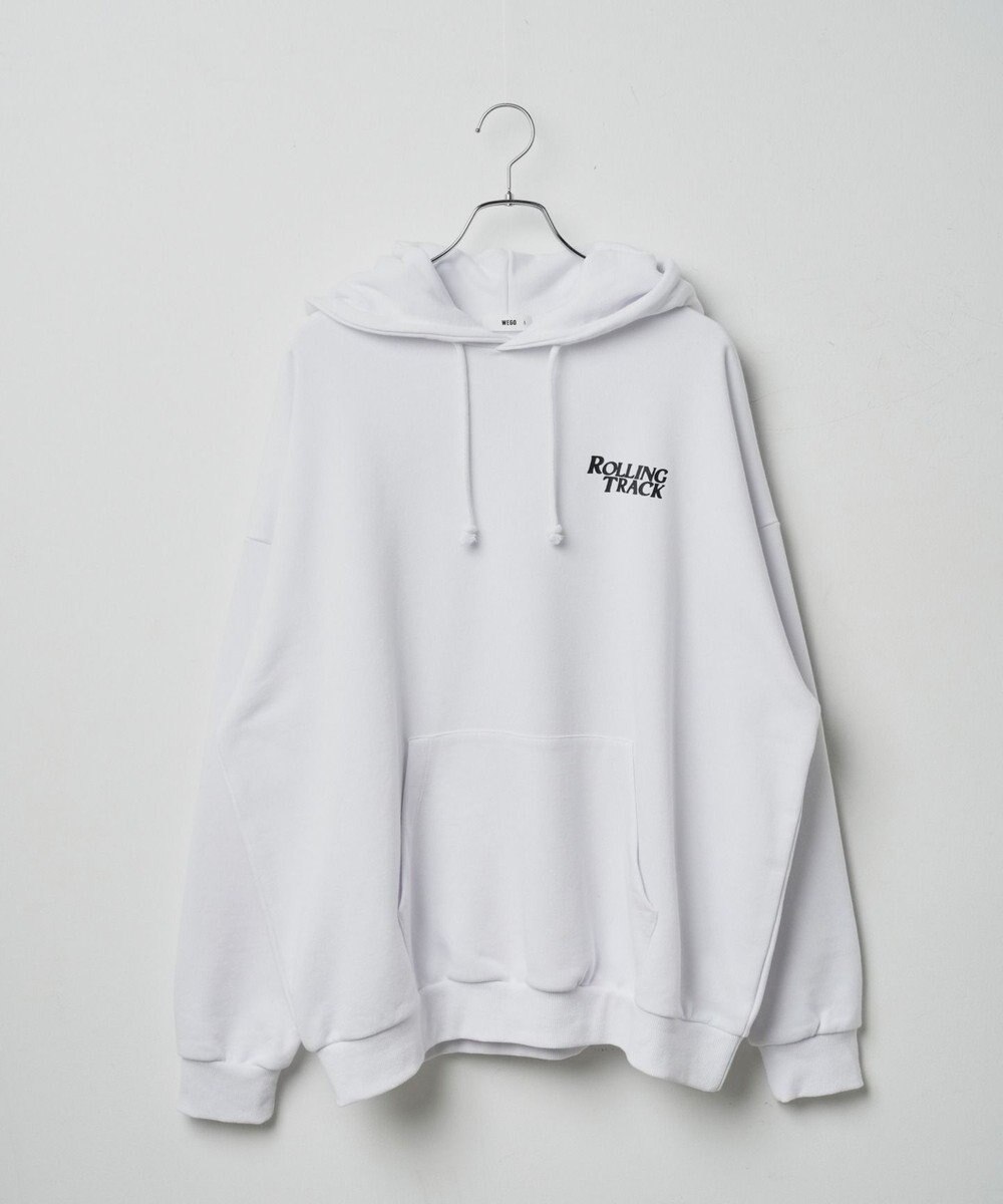 WEGO ヘビーウエイトユニークモチーフプルパーカー 