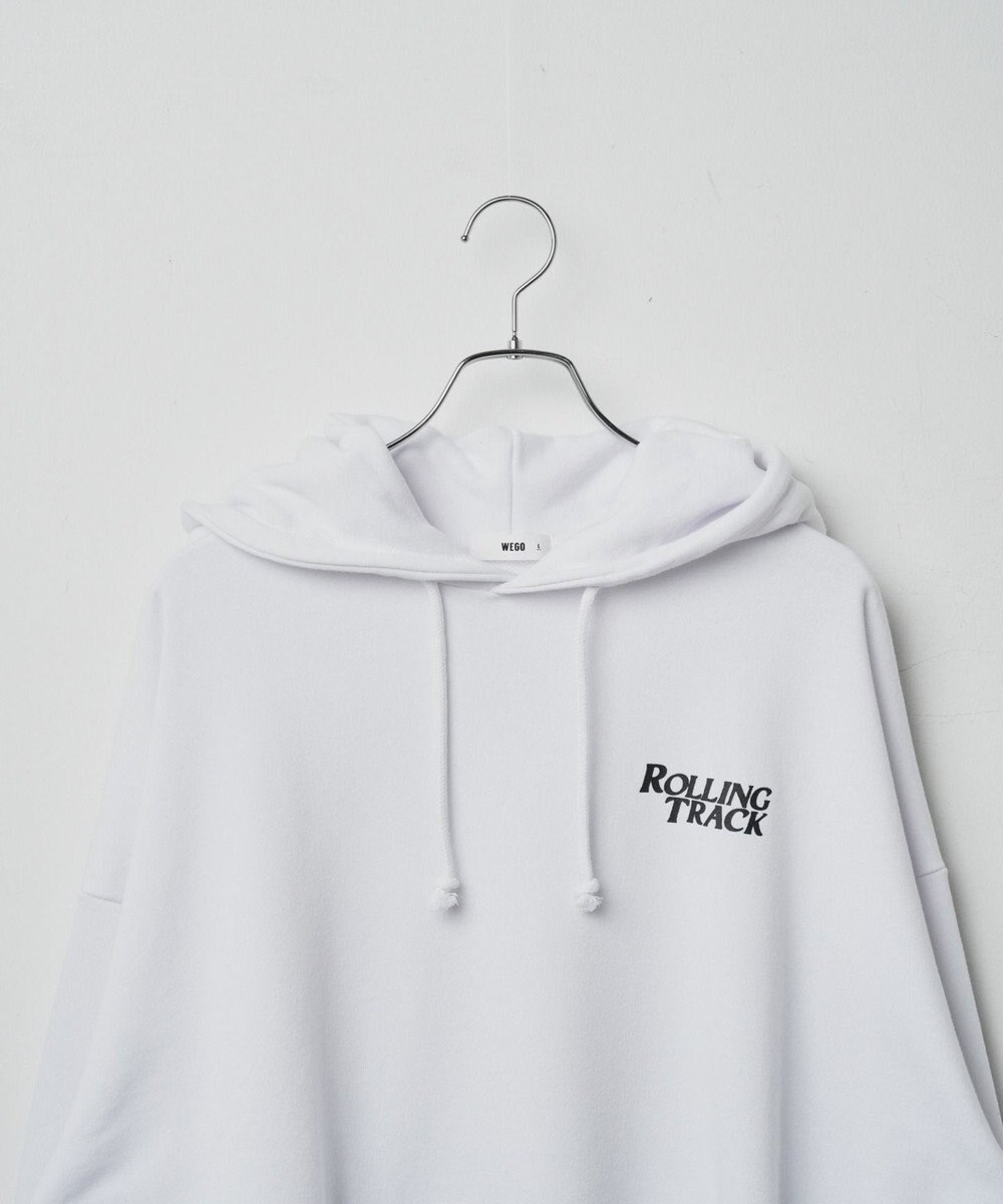 WEGO ヘビーウエイトユニークモチーフプルパーカー 