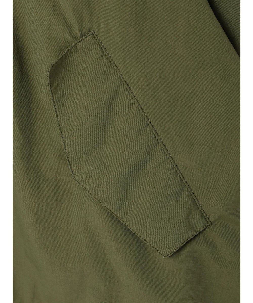 earth music&ecology スタンドフリルミリタリーブルゾン 