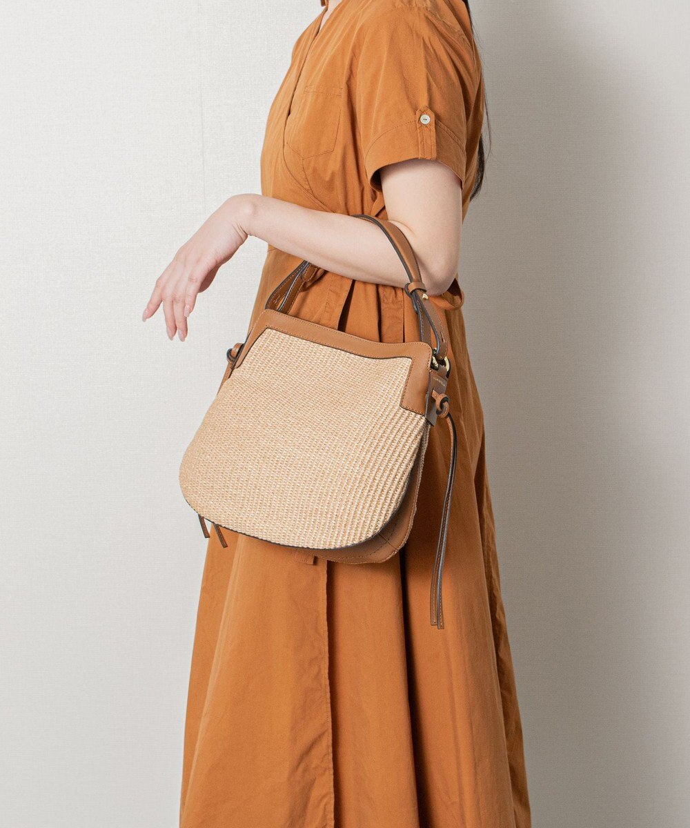 INTER-CHAUSSURES 【LORISTELLA】2WAY異素材コンビネーションショルダーバッグ 