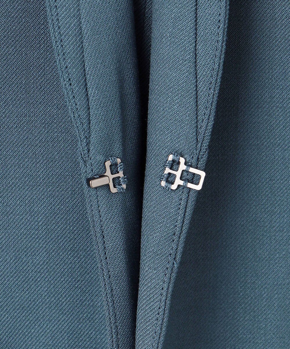 ICB L 【UVケア・洗える】ウール2WAYストレッチ ノーカラージャケット 