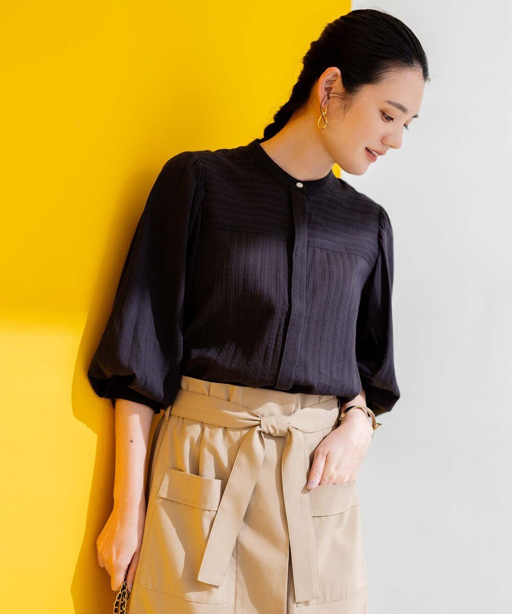 組曲 ドビーストライプ ブラウス 