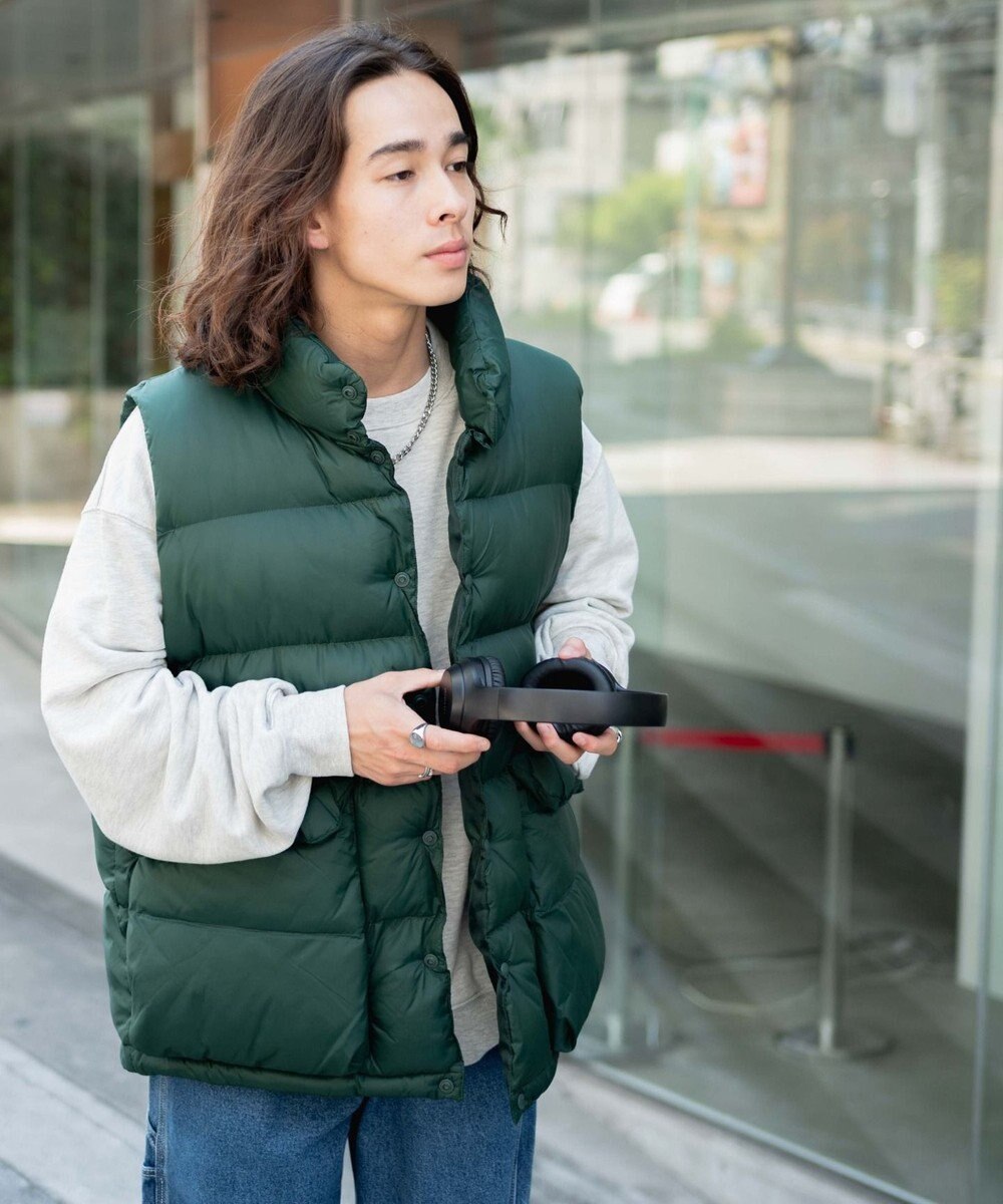 WEGO カラーナイロンパテッドベスト 