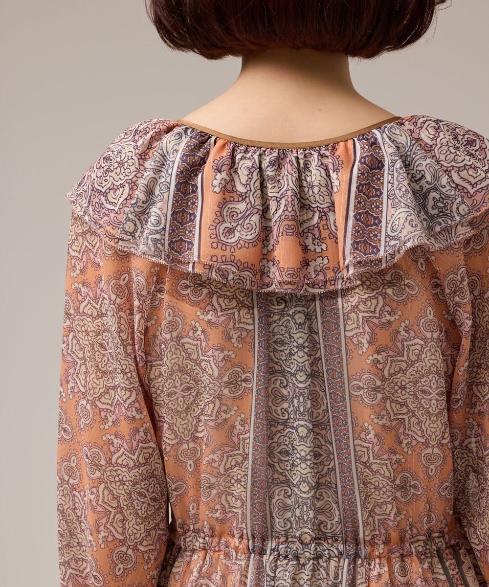 GRACE CONTINENTAL ペイズリープリントドレス 