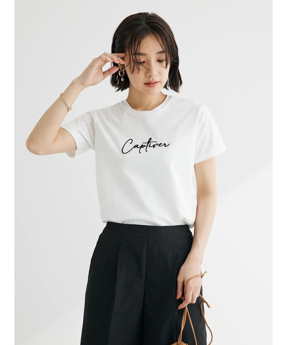 Green Parks ・Ｐｅｔｉｔ　Ｆｌｅｕｒ　ロゴ刺繍Ｔシャツ 